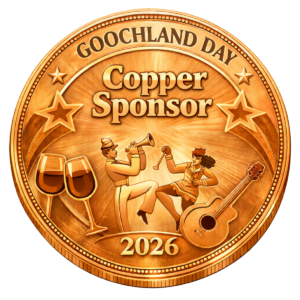 copper-colored medallion with goochland day copper sponsor 2026