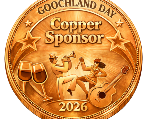 copper-colored medallion with goochland day copper sponsor 2026