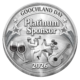 platinum-colored medallion with goochland day platinum sponsor 2026